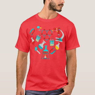 Classy Science merch Heart Love Scientist teacher  T-Shirt