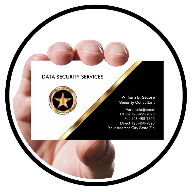 Classy Security Business Cards (Creator Uploaded)