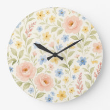 Classy Shabby Chic French Floral Art Pattern