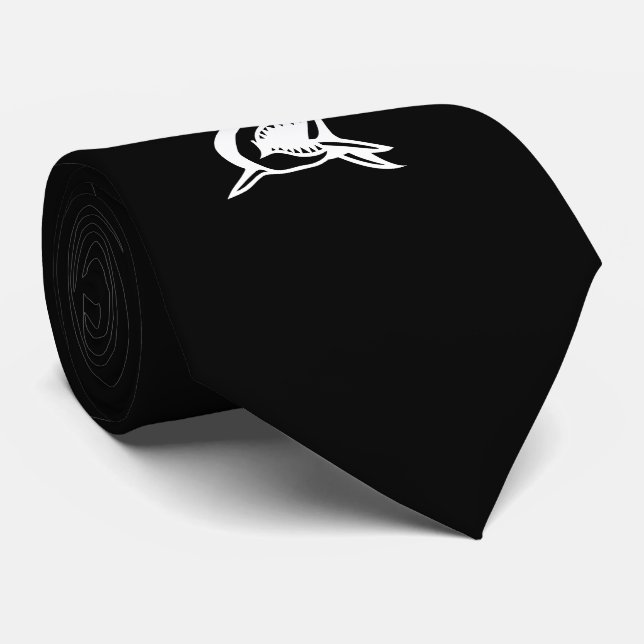 Classy Shark Black Tie (Rolled)