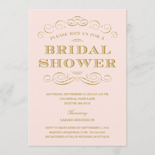 CLASSY SHOWER   BRIDAL SHOWER INVITATION