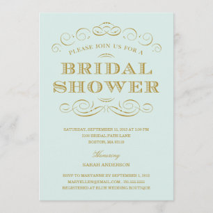 CLASSY SHOWER   BRIDAL SHOWER INVITATION