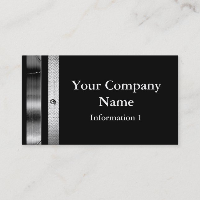 Classy Silver Frame Business Cards (Front)