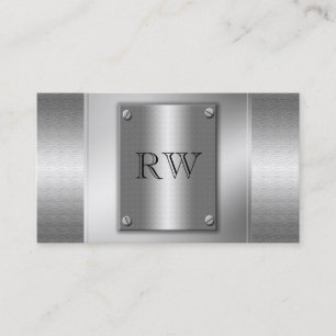 Classy Silver Metal Indestructible Business Cards