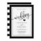Classy Simple Black & White Heart Wedding
