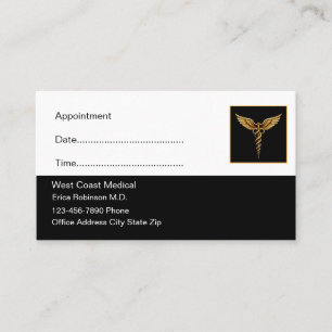 Classy Simple Medical Appointment Cards