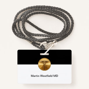 Classy Simple Medical Staff Name Badge