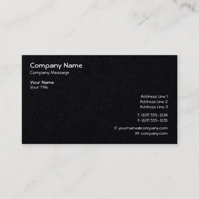 Classy Simply Business Card (Front)