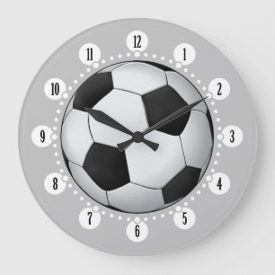 Classy Soccer Ball   Cool Gifts Large Clock