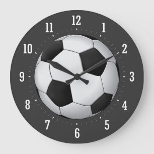Classy Soccer Ball   Cool Gifts Large Clock
