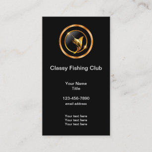 Classy Sports Fishing  Business Card