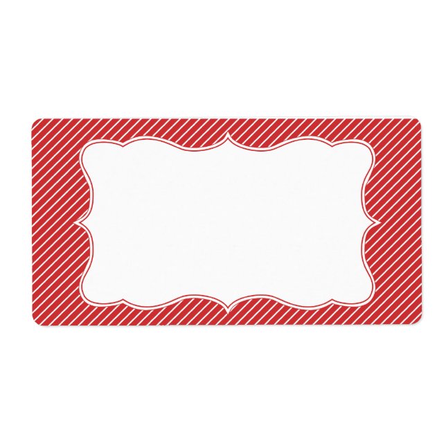 Classy Striped Address Label (Front)