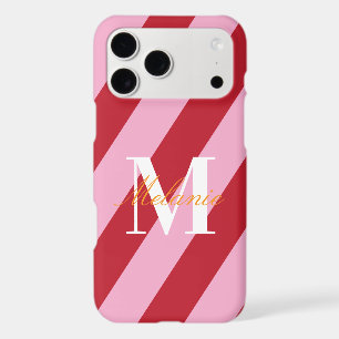 Classy Stripes Colorful Custom Monogram Initial