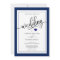 Classy Stripes Navy Blue Nautical Wedding