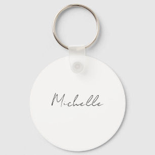 Classy Stylish Script Add Your Name Keychain