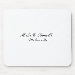 Classy Stylish Script Add Your Name  Mouse Pad