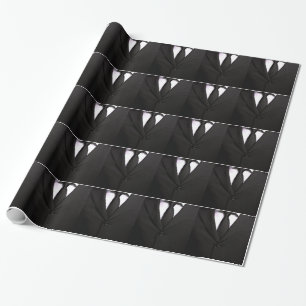 Classy Suit and Black Tie Wrapping Paper