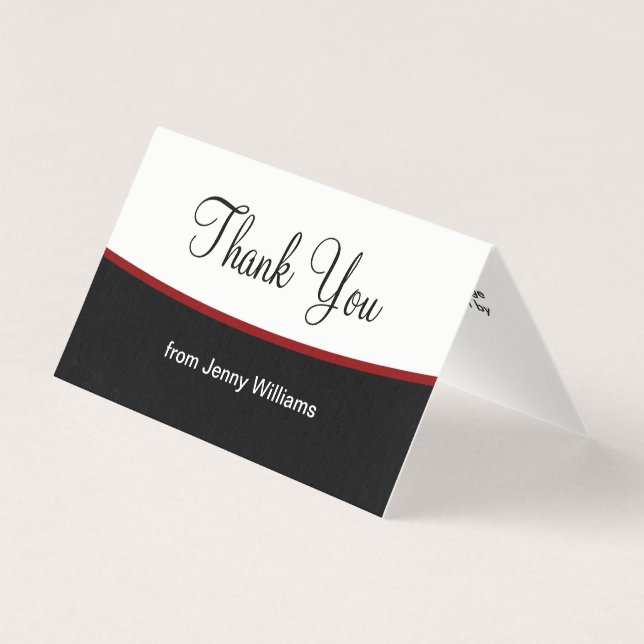 Classy Thank You Message (Front)