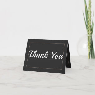 Classy Thank You Personalized Wedding 2.0 Card