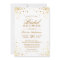 Classy Trendy Gold Confetti Dots Bridal Shower