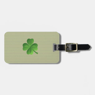Classy Trendy  Irish Lucky Shamrock Luggage Tag