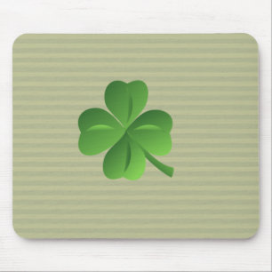 Classy Trendy  Irish Lucky Shamrock Mouse Pad