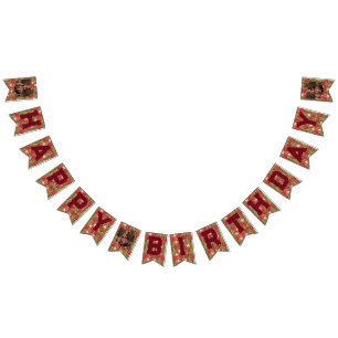 Classy Tulip Flower 30Th Birthday Bunting Flags