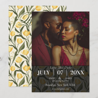 Classy Tulip Inspired Destination Wedding Save The Date
