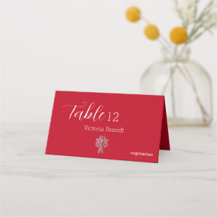 Classy Two Colour's Folded Place Card