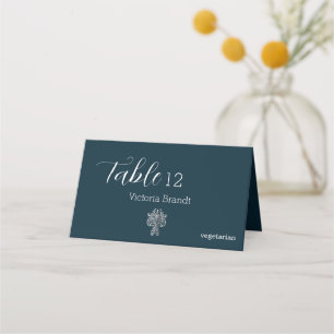 Classy Two Colour's Folded Place Card