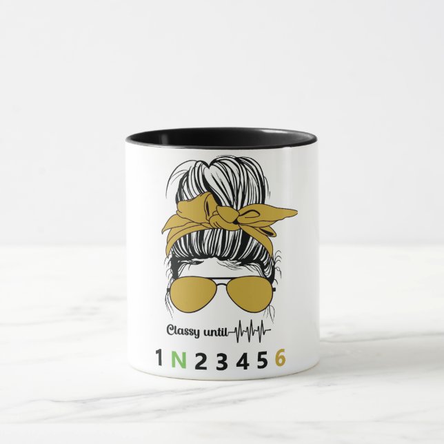 Classy Until... Funny Motorcycle Mug (Center)