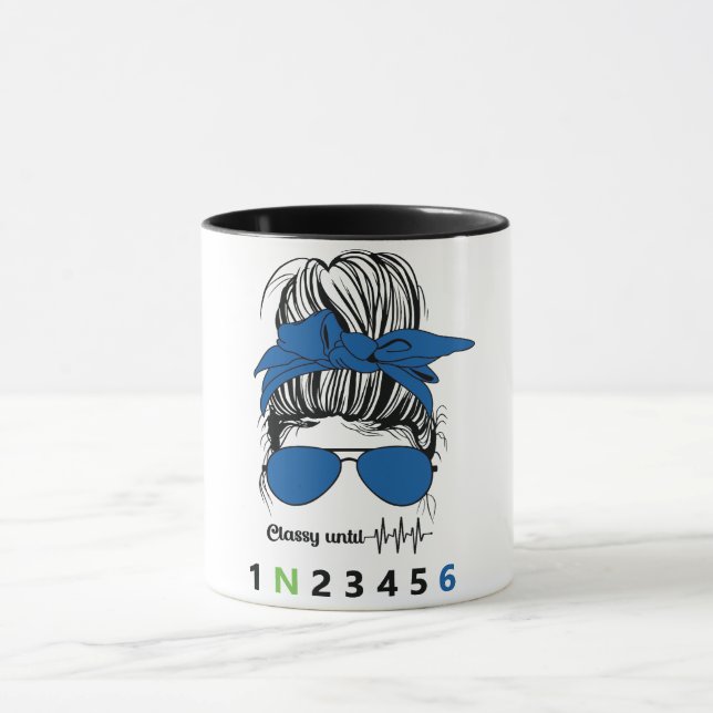 Classy Until... Funny Motorcycle Mug (Center)