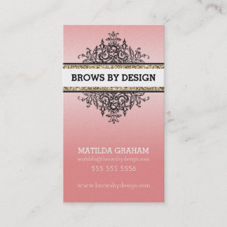 CLASSY VINTAGE beautiful renaissance elegant coral Business Card