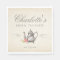 Classy Vintage Bridal Tea Party Napkins
