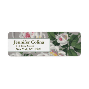 Classy & Vintage Floral Return Address Labels