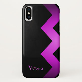 Classy Violet Accent Personalized Case-Mate iPhone Case
