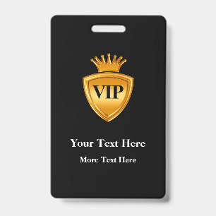 Classy VIP Badge Templates