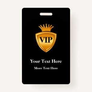 Classy VIP Badge Templates