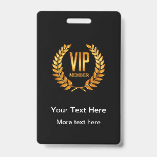 Classy VIP Club Member Badges
