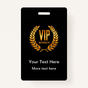 Classy VIP Club Member Badges