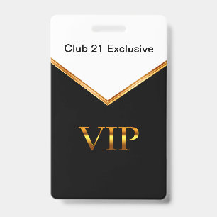 Classy VIP Club Wearable Entry Name Badges