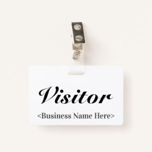 Classy "Visitor" Badge
