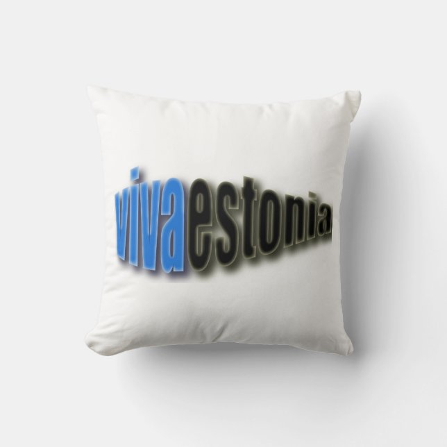 Classy Viva Estonia Pillow! Throw Pillow (Front)
