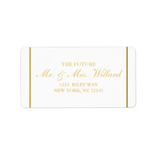 Classy Wedding Gold Foil - Address Label