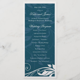 Classy Wedding Program