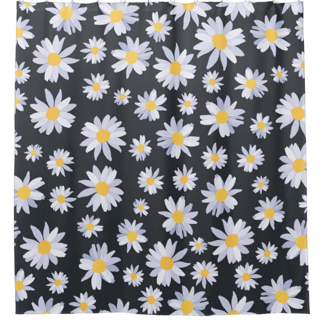 Classy White Daisy Flowers Botanical (Front)
