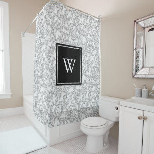 Classy White Faux Marble Personalized