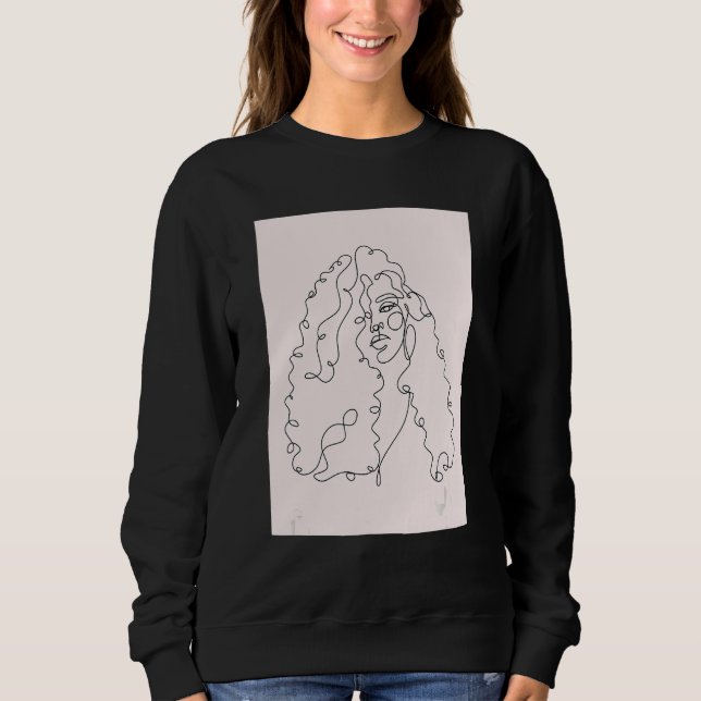 Classy Womens African Head Wrap Black Pride 1 Sweatshirt (Front)