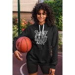 Classy Women's Cool Black Hoodie Dress<br><div class="desc">Girly-Girl-Graphics at Zazzle: Zazzle's Amazing Hoodie Dress is the BEST! I love them! This Modern Customizable Elegant and Stylishly Chic Trendy Classy, Sassy, and a Bit Smart Assy Teen Girls and Women's Fun Fashion Style LOL Funny Quote White Typography Lettering Black Long Sweatshirt Dress makes a Uniquely Lovely Birthday, Christmas,...</div>