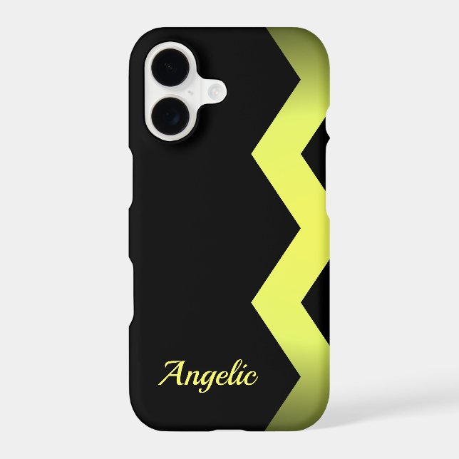 Classy Zig zag Yellow Personalized (Back)